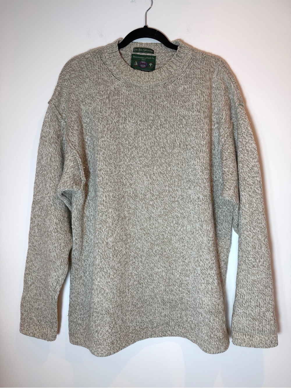 Vtg 1990s Abercrombie & Fitch Adirondack Trail Guide Wool Blend Sweater Men M